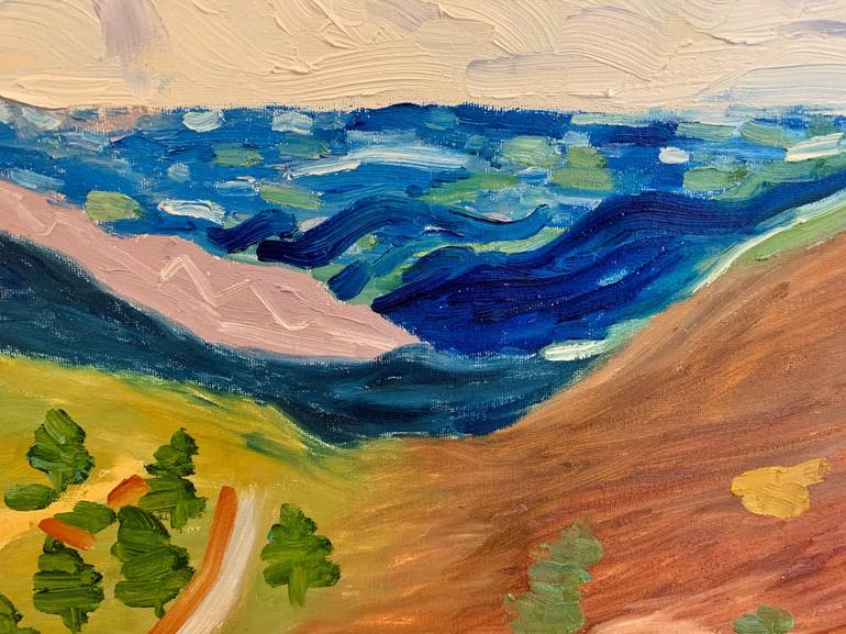Original Impressionism Landscape Painting by Kat X