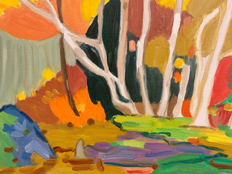 Original Impressionism Landscape Painting by Kat X