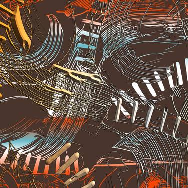 Print of Abstract Digital by Daniela Ghinea - DVONGART