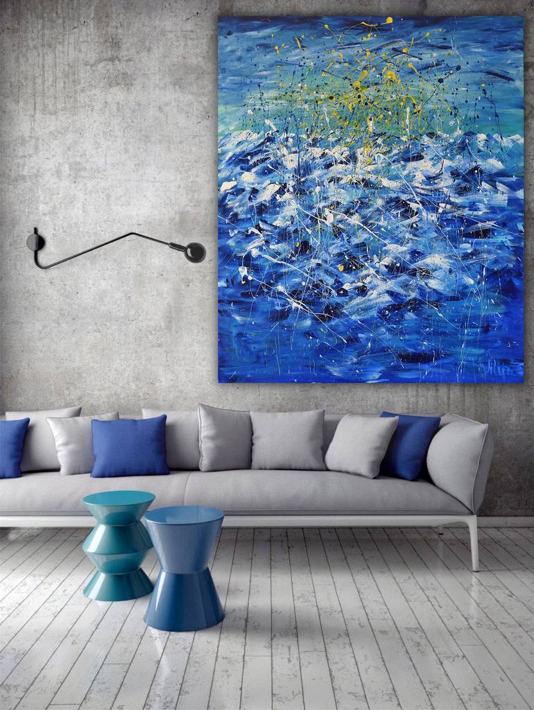 Original Abstract Water Painting by Vilija Markevičienė