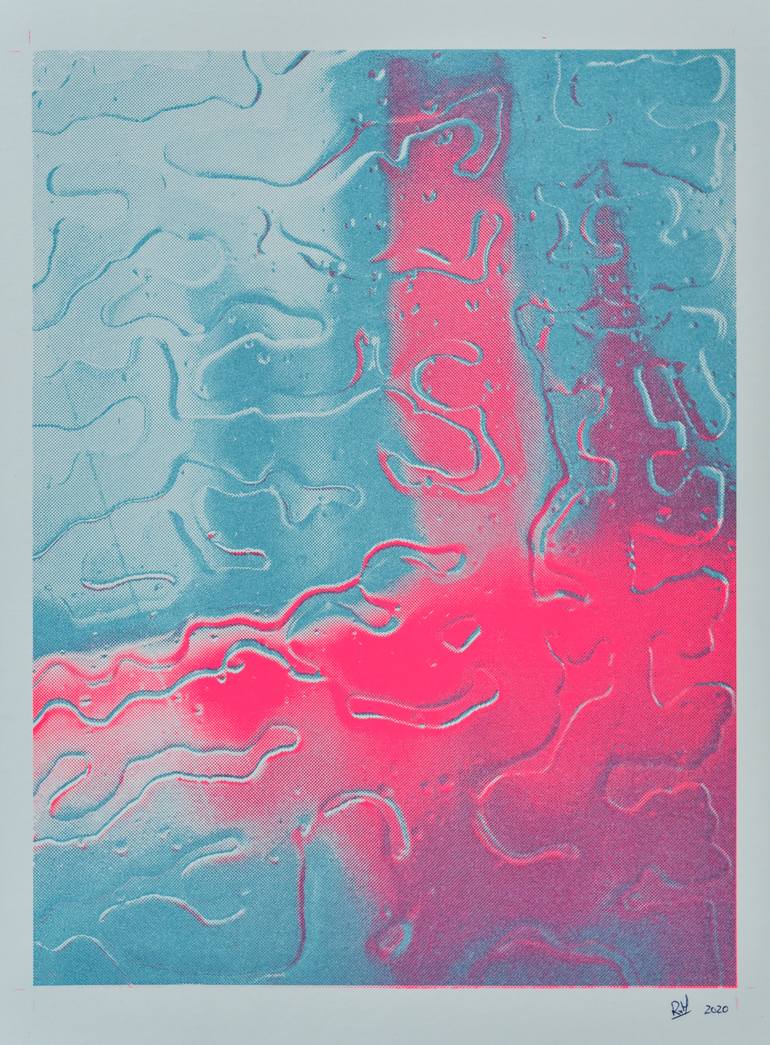 Original Modern Abstract Printmaking by Roderick van Hasselt