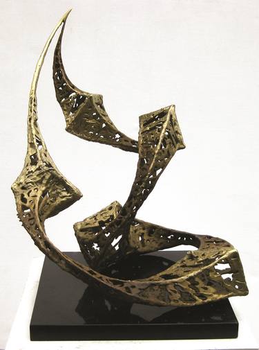 Original Cubism Geometric Sculpture by Vania Dimitrova and Svetoslav