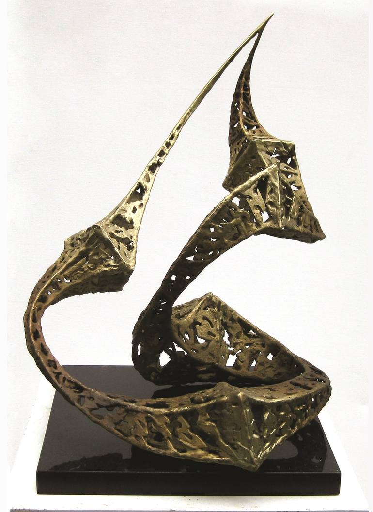 Original Cubism Geometric Sculpture by Vania Dimitrova and Svetoslav