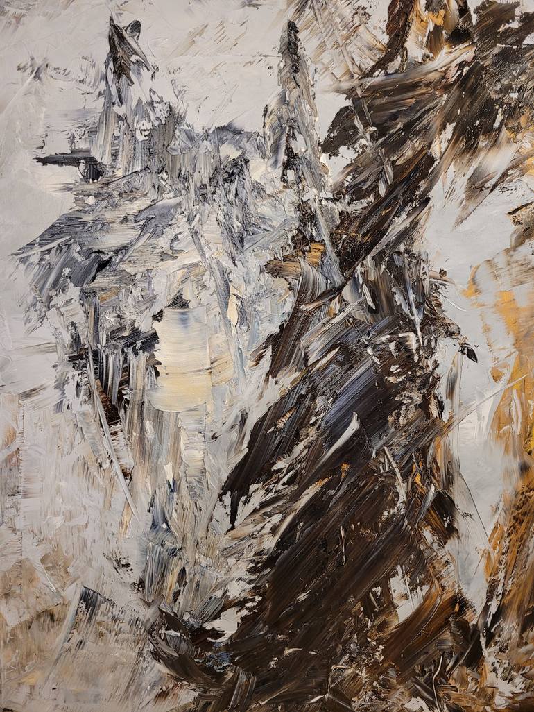 Original Abstract Horse Painting by Aleksandra Zielinska Misiun