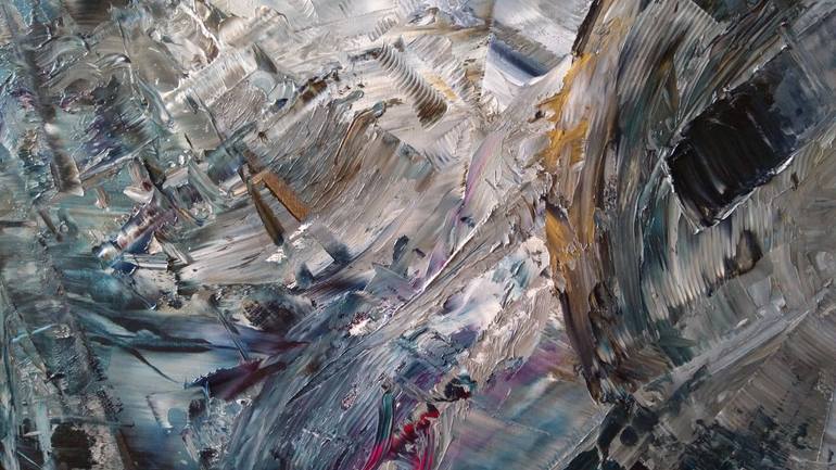 Original Abstract Painting by Aleksandra Zielinska Misiun