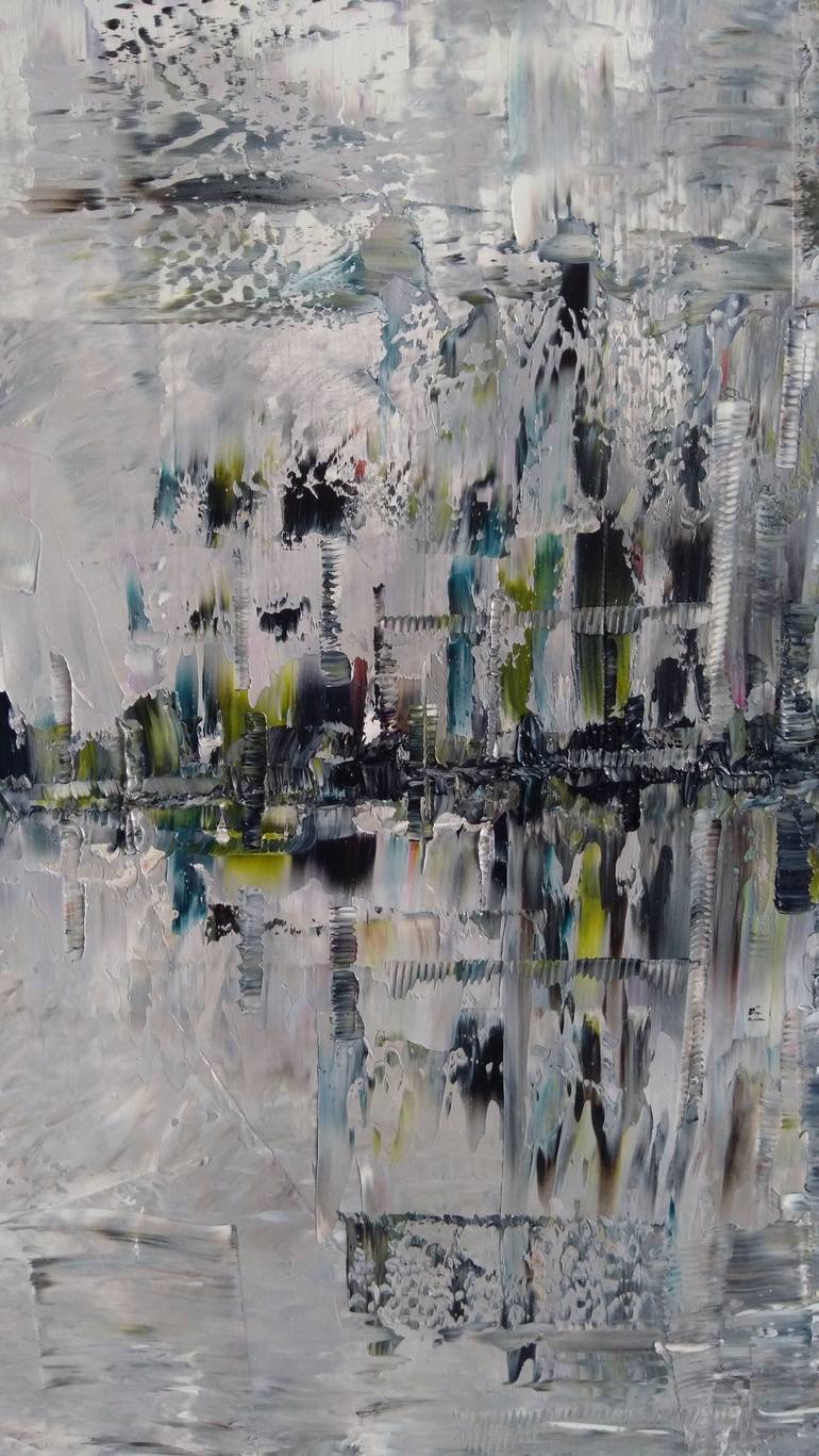 Original Abstract Expressionism Abstract Painting by Aleksandra Zielinska Misiun