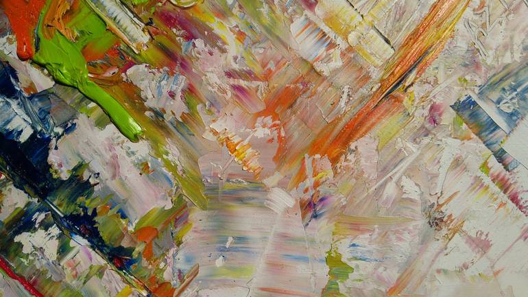 Original Abstract Expressionism Abstract Painting by Aleksandra Zielinska Misiun