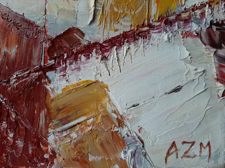 Original Abstract Expressionism Abstract Painting by Aleksandra Zielinska Misiun