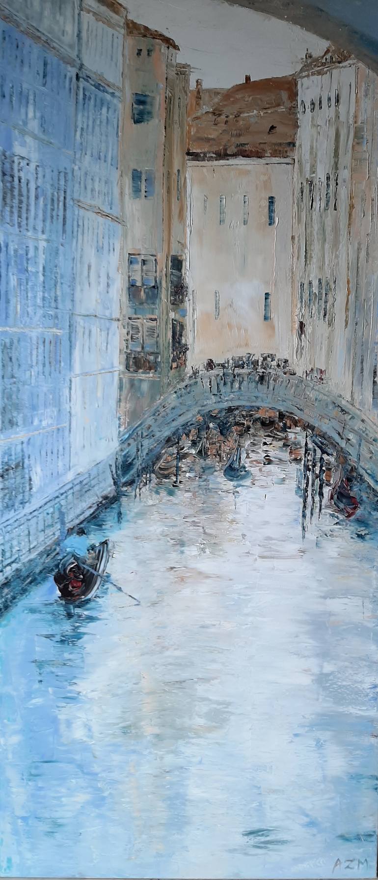 Original Architecture Painting by Aleksandra Zielinska Misiun | Abstract Art on Canvas | Venice