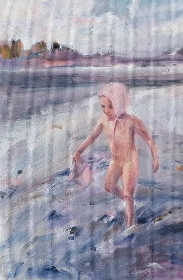 Original Realism Beach Paintings by Zuzana Petrakova