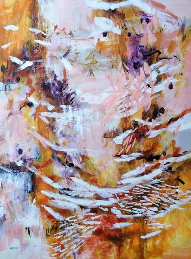 Original Abstract Expressionism Abstract Paintings by Zuzana Petrakova