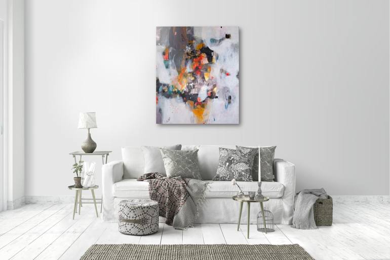 Original Abstract Expressionism Abstract Painting by Zuzana Petrakova