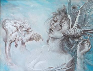 Original Expressionism Fantasy Paintings by Alexandre Barbera-Ivanoff