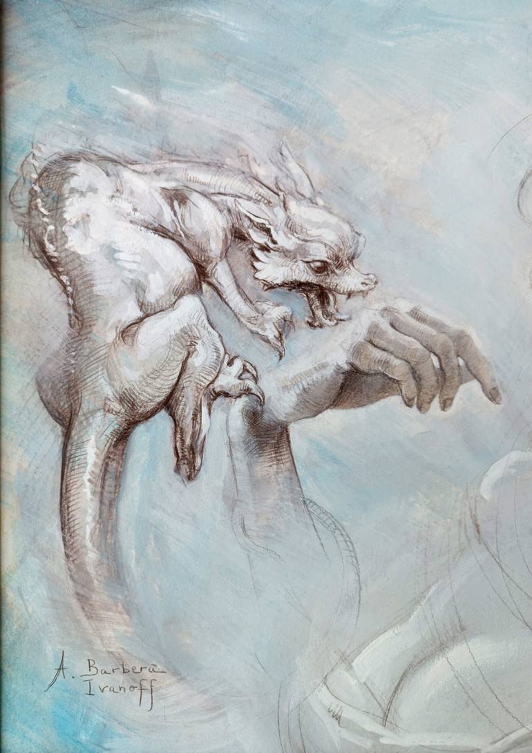 Original Contemporary Fantasy Painting by Alexandre Barbera-Ivanoff