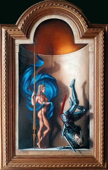 Original Baroque Classical Mythology Paintings by Alexandre Barbera-Ivanoff