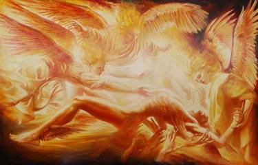 Original Conceptual Classical mythology Paintings by Alexandre Barbera-Ivanoff