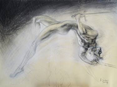 Print of Figurative Nude Drawings by Alexandre Barbera-Ivanoff