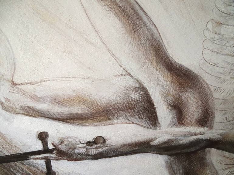 Original Figurative Nude Drawing by Alexandre Barbera-Ivanoff