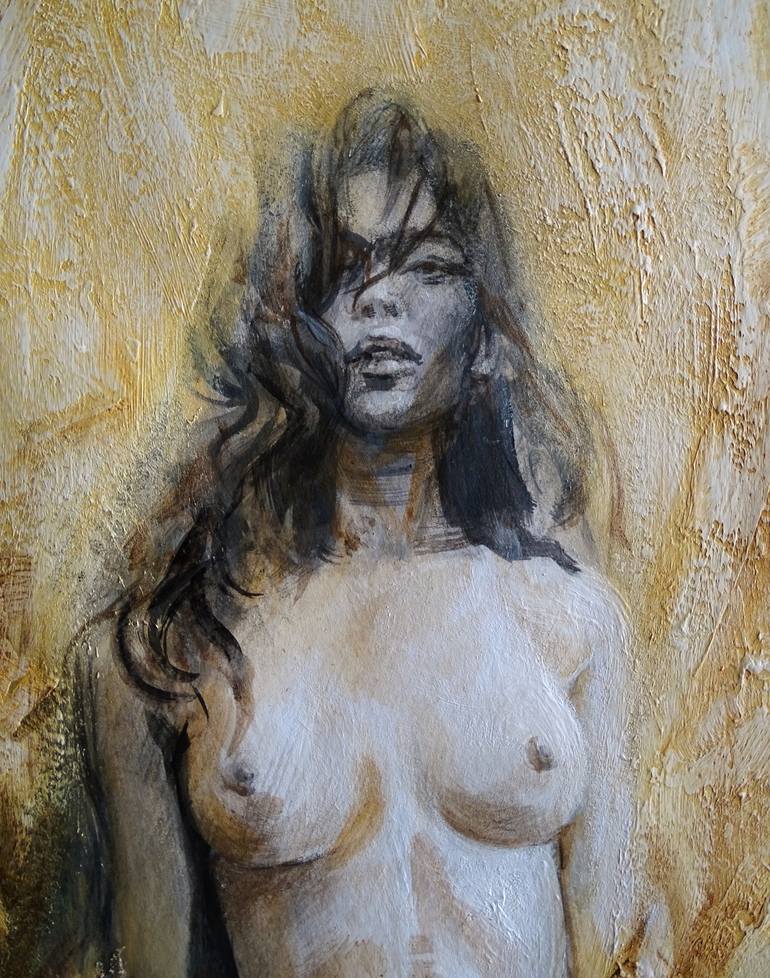 Original Nude Painting by Alexandre Barbera-Ivanoff