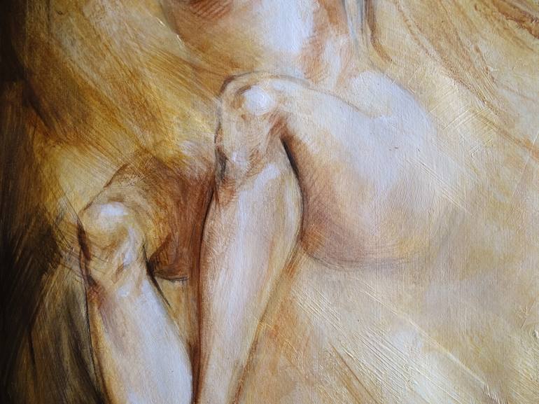 Original Expressionism Nude Painting by Alexandre Barbera-Ivanoff