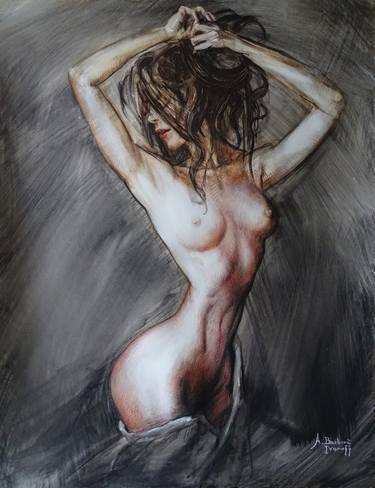 Original Expressionism Nude Paintings by Alexandre Barbera-Ivanoff