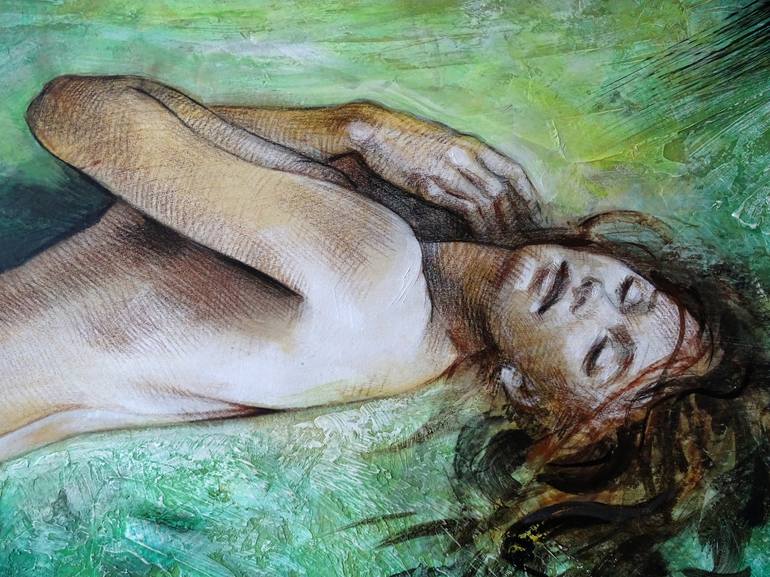 Original Figurative Nude Painting by Alexandre Barbera-Ivanoff
