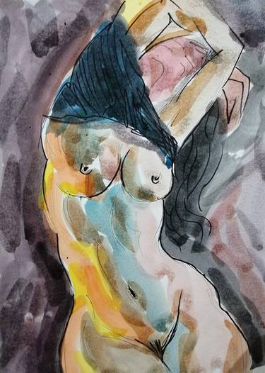 Print of Figurative Erotic Paintings by Virgiliu Filipov