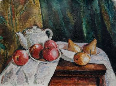 Peaches and Pears with Teacup thumb
