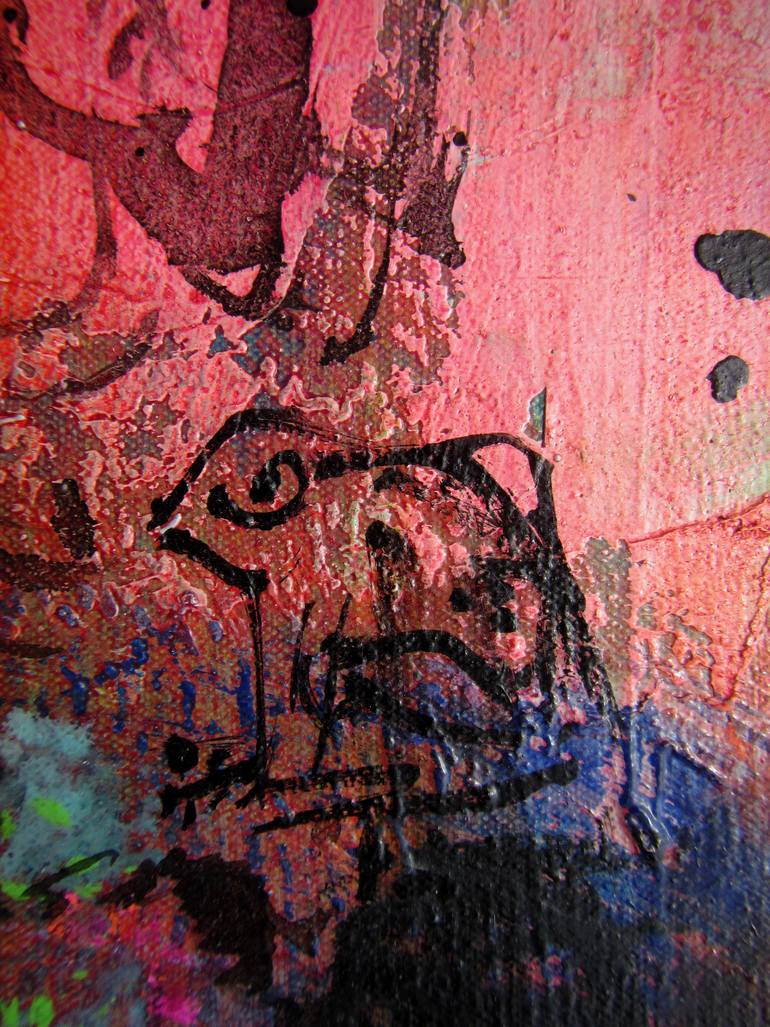 Original Abstract Expressionism Garden Painting by Thomas Merwin