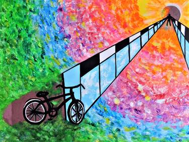 Original Bike Paintings by Mary Sperling