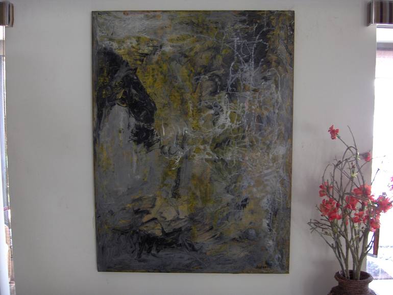 Original Abstract Expressionism Abstract Painting by Andrew Lennon