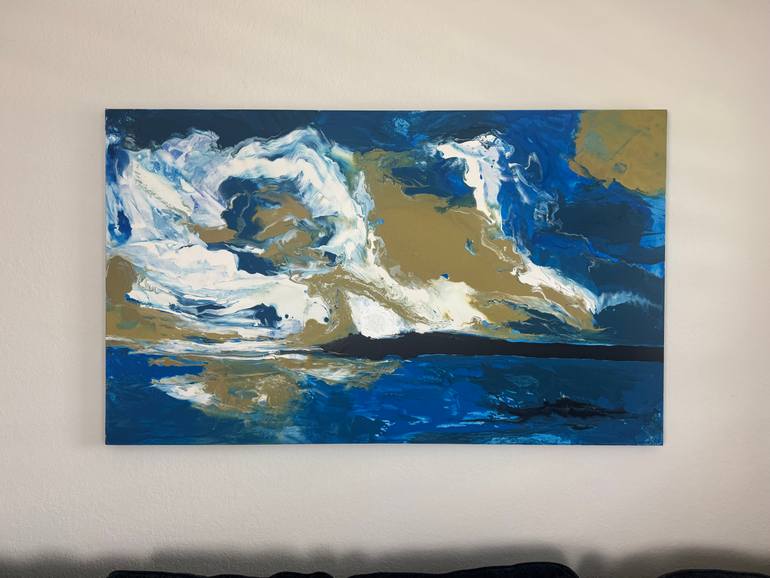 Original Abstract Expressionism Abstract Painting by Andrew Lennon