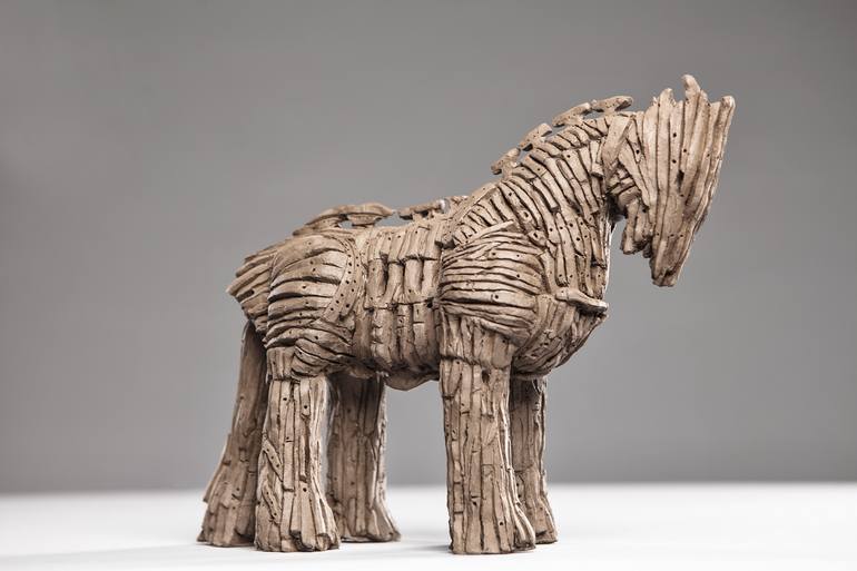 Original Modern Horse Sculpture by Katarzyna Dorosz