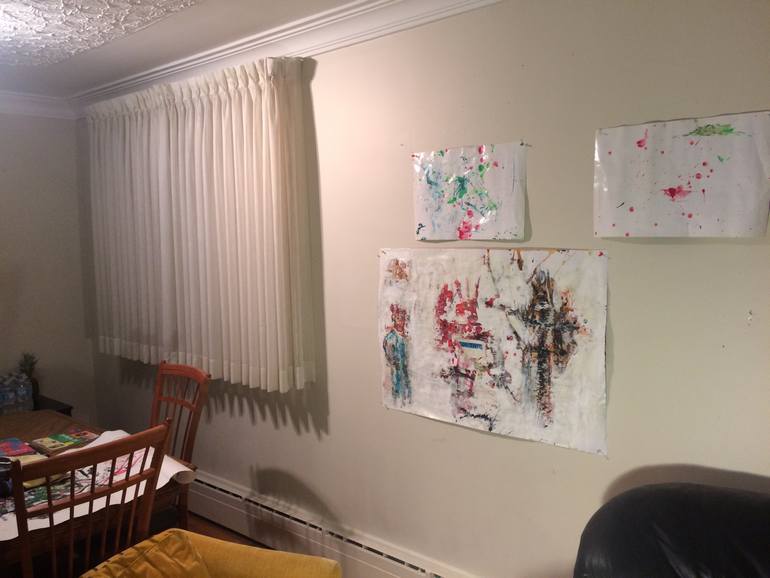 Original Abstract Expressionism Abstract Painting by Mark Kaminsky