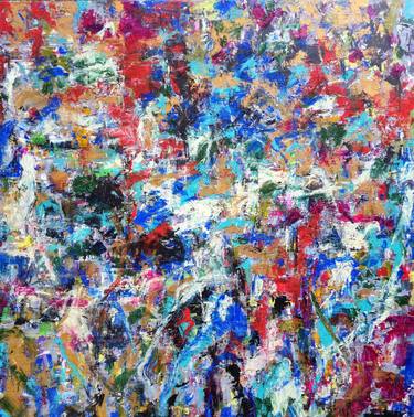 Original Abstract Expressionism Abstract Paintings by Enea Haxhi