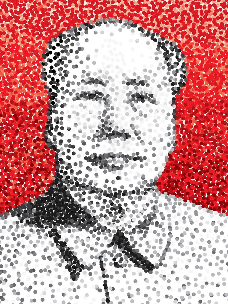 Chairman Mao Zedong 05 Digital by Vai Chi Leong | Saatchi Art