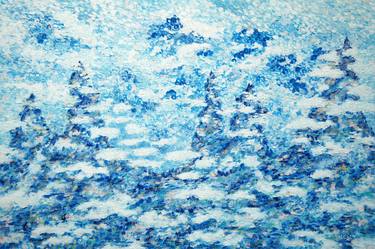 Original Abstract Landscape Paintings by Vai Chi Leong