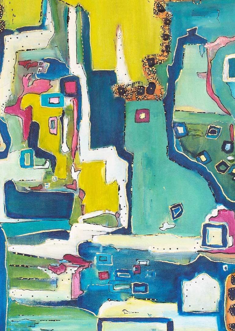 Original Abstract Painting by Wafa El Hilali