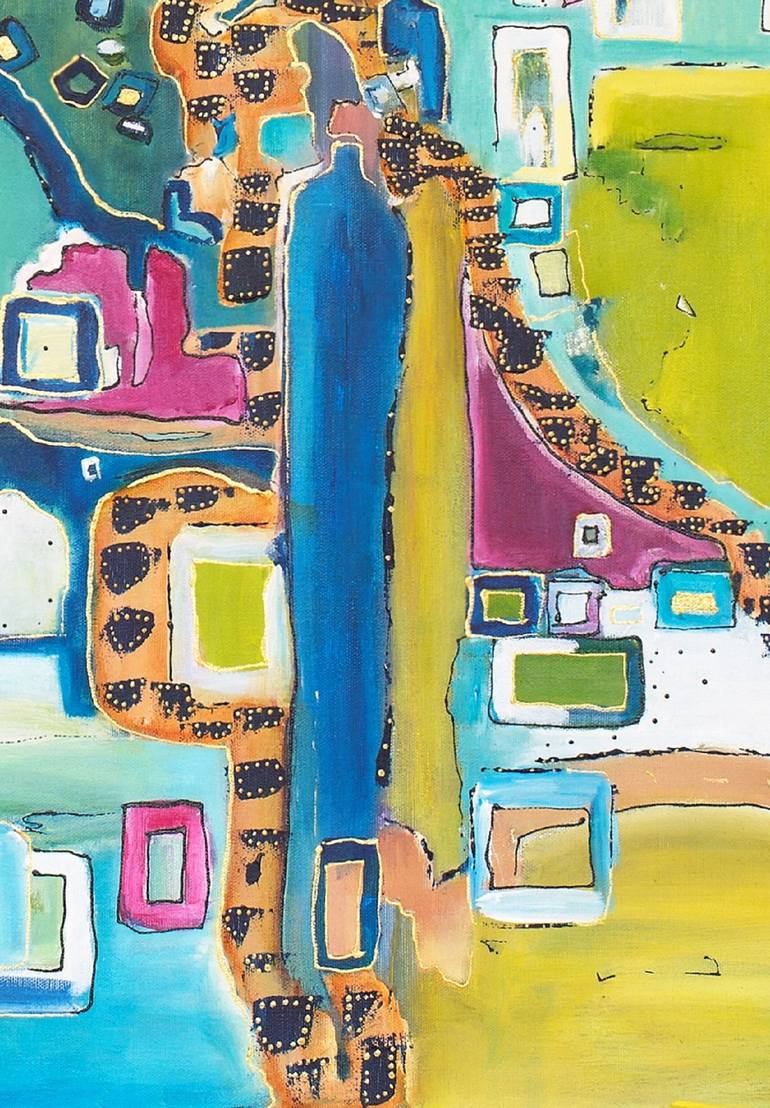 Original Abstract Painting by Wafa El Hilali