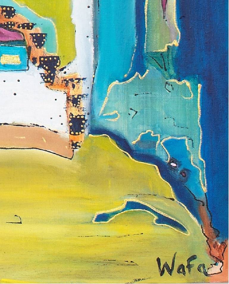 Original Abstract Painting by Wafa El Hilali