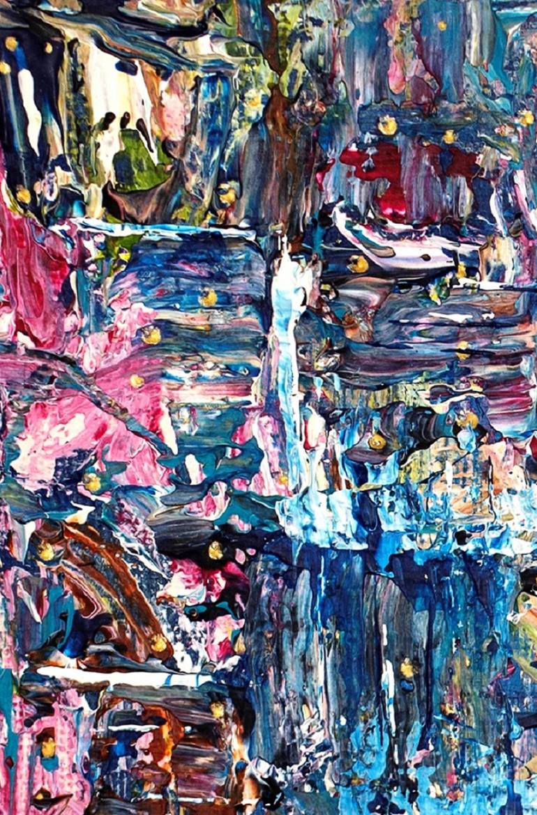 Original Abstract Painting by Wafa El Hilali