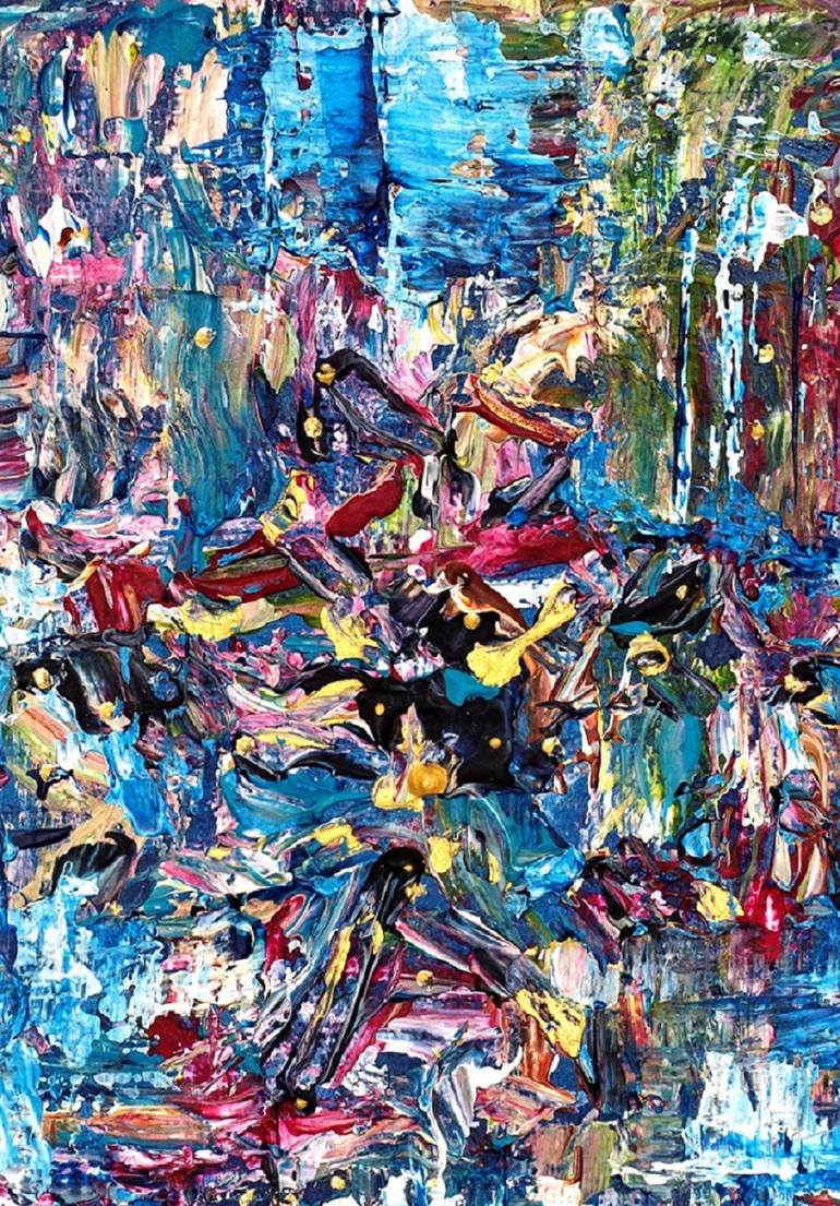 Original Abstract Painting by Wafa El Hilali