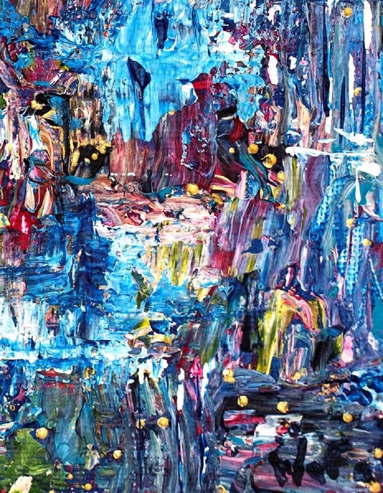 Original Abstract Painting by Wafa El Hilali
