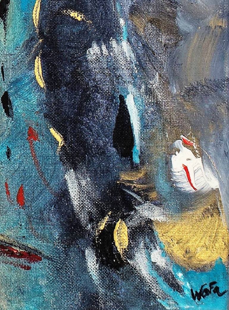 Original Abstract Painting by Wafa El Hilali