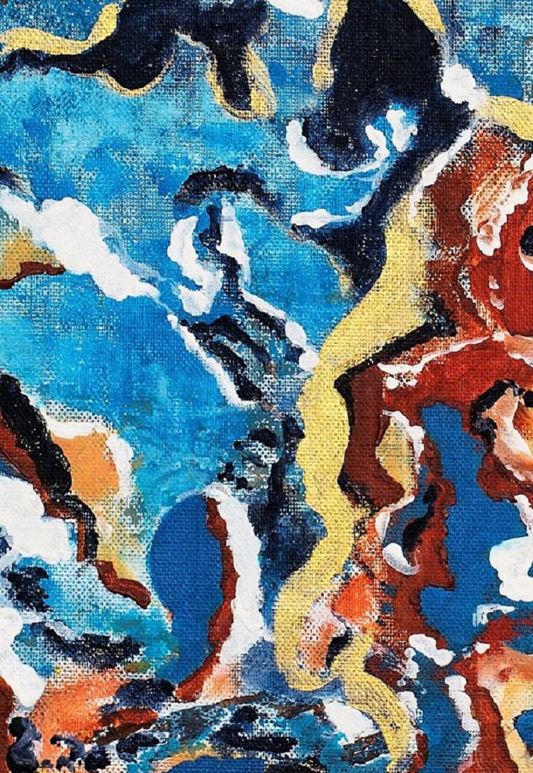 Original Abstract Painting by Wafa El Hilali