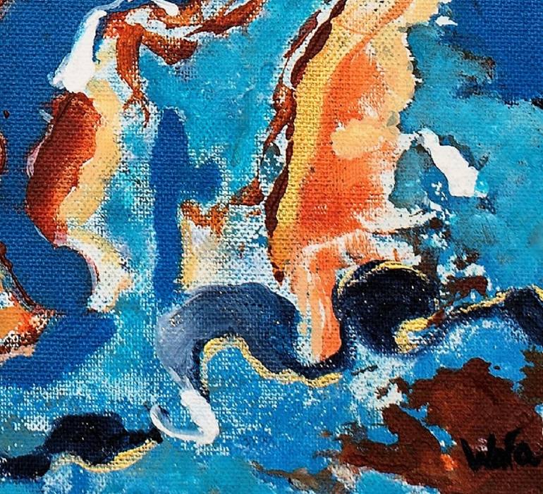 Original Abstract Painting by Wafa El Hilali