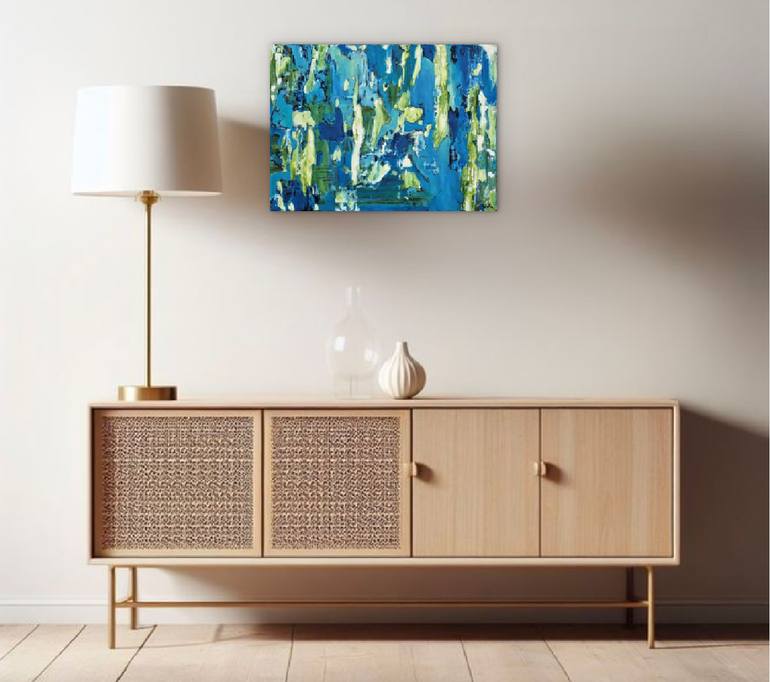 Original Abstract Painting by Wafa El Hilali