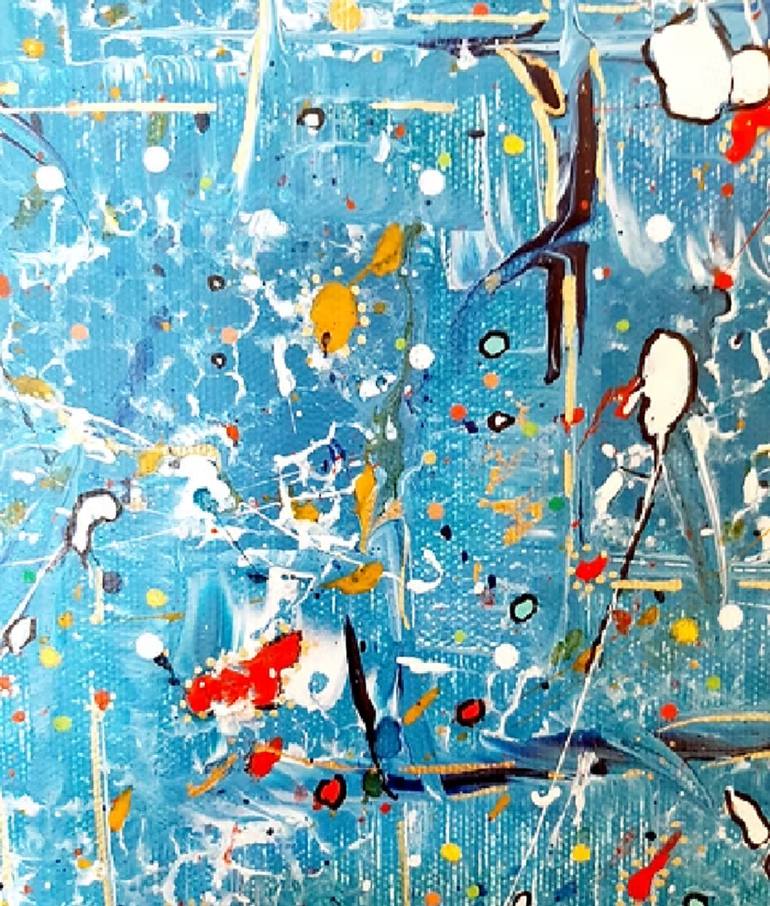 Original Abstract Expressionism Abstract Painting by Wafa El Hilali