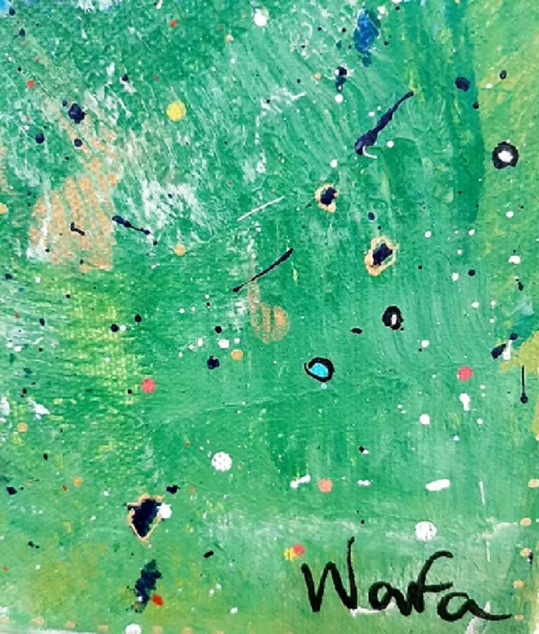 Original Abstract Expressionism Abstract Painting by Wafa El Hilali