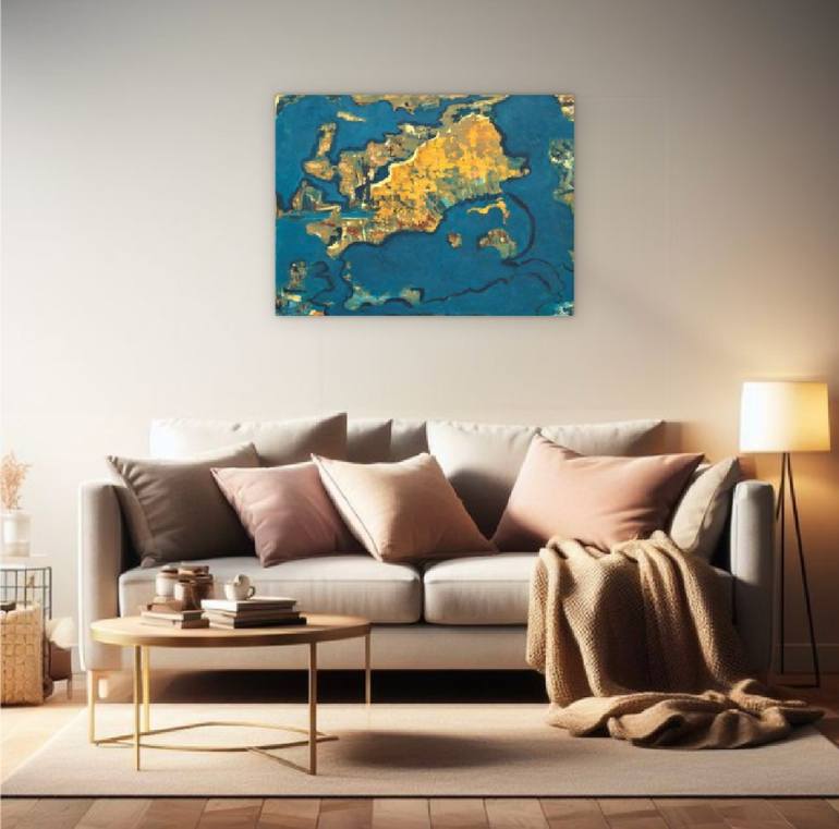 Original Abstract Painting by Wafa El Hilali